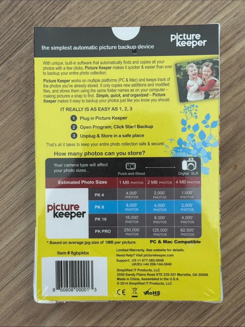 Picture Keeper PK8 Photo Backup USB Drive - NEW